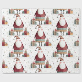  Whimsical Santa Claus Wrapping Paper ラッピングペーパー (フラット)