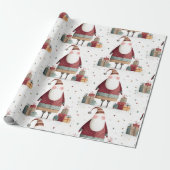  Whimsical Santa Claus Wrapping Paper ラッピングペーパー (アンロールド)