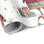  Whimsical Santa Claus Wrapping Paper ラッピングペーパー (ロールコーナー)