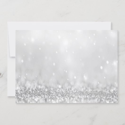 Whimsical Santa Cocktail Bokeh Christmas Party   招待状 (裏面)