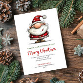 Whimsical Santa Playful Modern Christmas Greeting シーズンカード