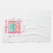 Whimsical Sardines Coastal Beach キッチンタオル (横)