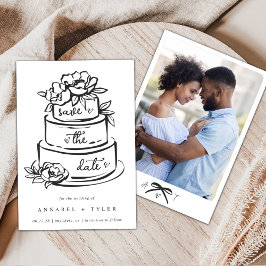 Whimsical Save The Date 招待状