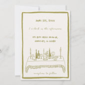 whimsical Save The Date 招待状 (裏面)