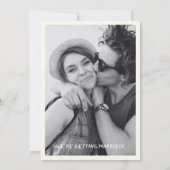 Whimsical Save the date flowers wedding card セーブザデート (裏面)