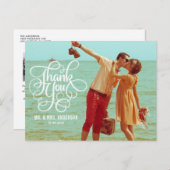  whimsical SCRIPT | 結婚式のお礼はがき ポストカード (正面/裏面)