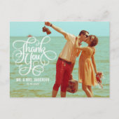  whimsical SCRIPT | 結婚式のお礼はがき ポストカード (正面)