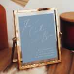 Whimsical Script | Dusty Blue This Candle Burns ポスター<br><div class="desc">Introducing our stunning whimsical script | dusty blue this candle burns poster perfect for your simple modern boho spring celebration. Our elegant design includes a vibrant bright, pastel color palette with a vintage chic calligraphy script. Whether you prefer a minimalist or classic style, our unique editable product offers luxury and...</div>