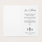 Whimsical Script Photo Romantic Botanical Branches (内部フラット)