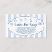 Whimsical Seashell Baby Shower Books For Baby エンクロージャーカード (正面)