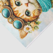  Whimsical Seaside Steampunk Cat FE8 Decoupage 薄葉紙 (詳細)