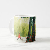 Whimsical Serenity Artistic Coffee Mug by Kind Ons コーヒーマグカップ (正面左)