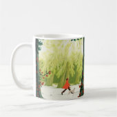 Whimsical Serenity Artistic Coffee Mug by Kind Ons コーヒーマグカップ (左)