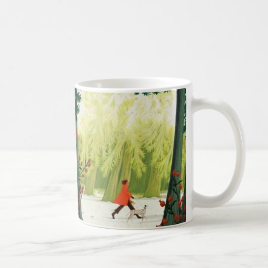Whimsical Serenity Artistic Coffee Mug by Kind Ons コーヒーマグカップ (右)