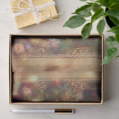 Whimsical Shabby Chic Floral Calico Cat Decoupage 薄葉紙 (ギフト)