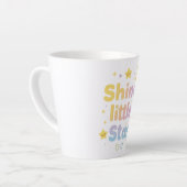 Whimsical "Shine Little Star" for Kids Room カフェラテマグ (左アングル)