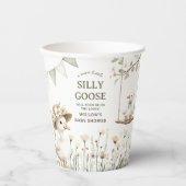Whimsical Silly Goose Baby Shower 紙コップ (正面)