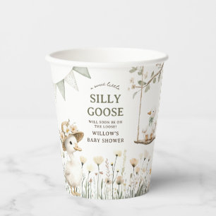  whimsical silly goose baby shower 紙コップ