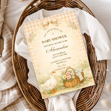 Whimsical Silly Goose Spring Baby Shower