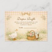 Whimsical Silly Goose Spring Diapper Raffle エンクロージャーカード (正面)