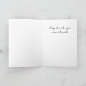 Whimsical Small Town Autumn Scene Hello Greeting カード (内部)