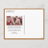 Whimsical Snowflake Burnt Orange Christmas Photo シーズンポストカード (裏面)