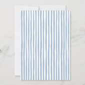 Whimsical Something Blue Bridal Shower Stripes 招待状 (裏面)