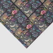 Whimsical Southwest Coyote Tiled Decoupage 薄葉紙 (詳細)