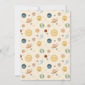Whimsical Space Nursery Baby Shower 招待状 (裏面)