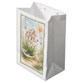 Whimsical Spring Bellflowers Garden ミディアムペーパーバッグ (正面アングル)