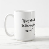 Whimsical Spring Chick Design コーヒーマグカップ (左)