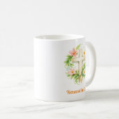 Whimsical Spring Cross Mug - Custom Easter Design コーヒーマグカップ (正面右)