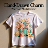 Whimsical Spring Mouse Shirt | Cute Garden Animal トライブレンドＴシャツ