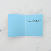 Whimsical Squirrel it's a party Birthday card サンキューカード (内部)