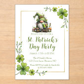 Whimsical St. Patrick’s Day Celebration Invite  アクリル招待状 (正面)