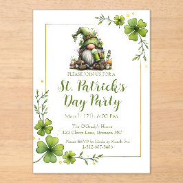 Whimsical St. Patrick’s Day Celebration Invite  アクリル招待状