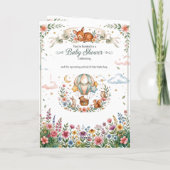 Whimsical Starry Meadow Illustration カード (裏面)