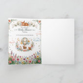 Whimsical Starry Meadow Illustration カード (内部)