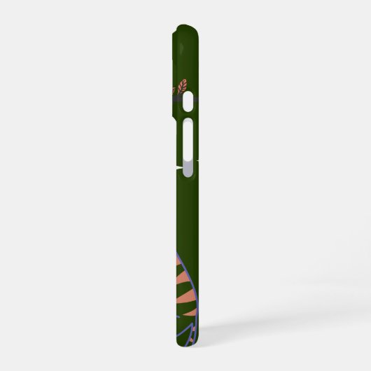 Whimsical Starry Night Forest Animals Phone Case - iPhone 16ケース (左側面)