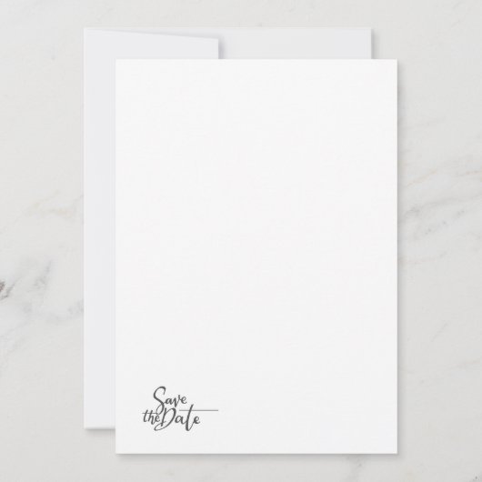 Whimsical Starry Night Script Modern Wedding  招待状 (裏面)