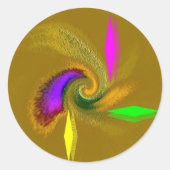 "Whimsical" Stickers (one-sheet set of 20) ラウンドシール (正面)