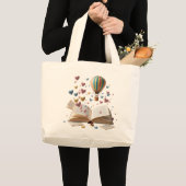 Whimsical Storybook Adventure Jumbo Tote  ラージトートバッグ (正面(商品))
