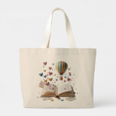 Whimsical Storybook Adventure Jumbo Tote  ラージトートバッグ (裏面)