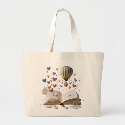 Whimsical Storybook Adventure Jumbo Tote  ラージトートバッグ (正面)