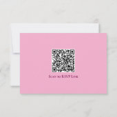 Whimsical Storybook Cartoon Couple Wedding 出欠カード (裏面)