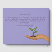 Whimsical Storybook Woodland Purple Guest Book ゲストブック (裏面)