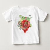 Whimsical Strawberry House Berry Sweet ベビーTシャツ (正面)