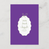 Whimsical Stripes Handwritten Painted Wedding エンクロージャーカード (裏面)