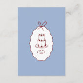 Whimsical Stripes Handwritten Painted Wedding エンクロージャーカード (裏面)