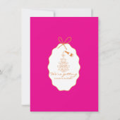 Whimsical Stripes Handwritten Painted Wedding  セーブザデート (裏面)